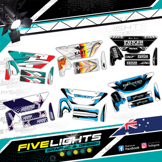 Custom Rotax Evo Max Radiator stickers