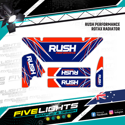 Custom Rotax Evo Max Radiator stickers