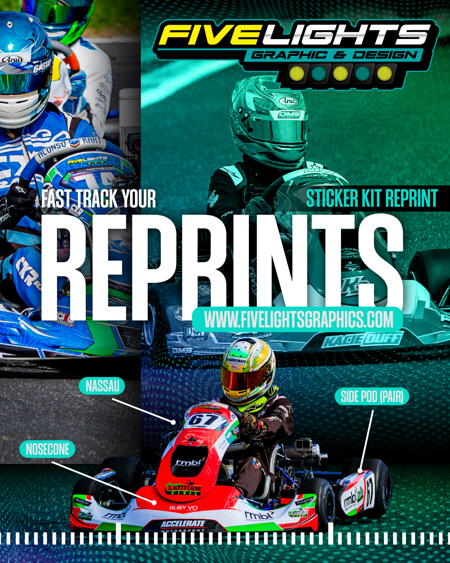 REPRINT STICKER KITS – Five Lights Graphics