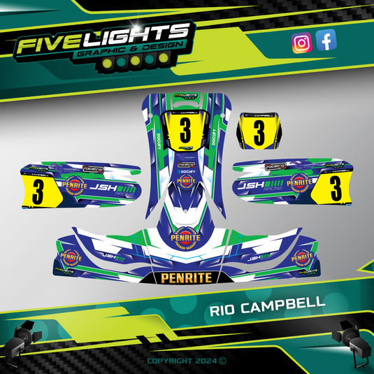 Custom Kart Sticker Kits