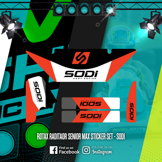 Custom Rotax Evo Max Radiator stickers
