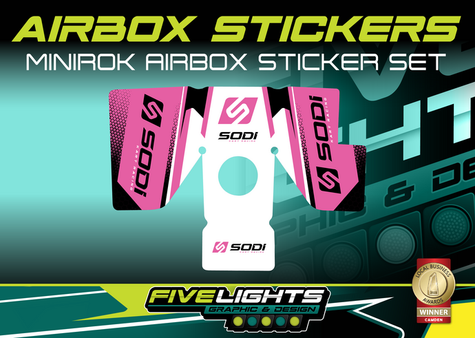 SODI KART AUSTRALIA - SODI MINIROK (PINK) AIRBOX STICKER SET