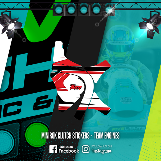 MINIROK CLUTCH STICKERS - TEM ENGINES