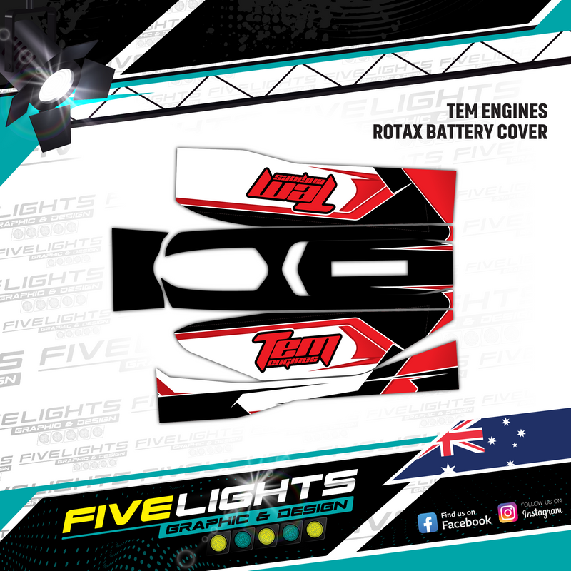 Load image into Gallery viewer, Custom Rotax Max Battery Cover Stickers
