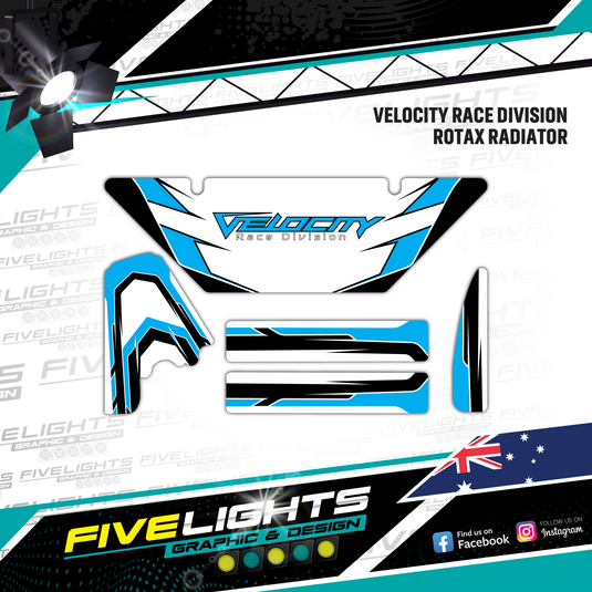 Custom Rotax Evo Max Radiator stickers