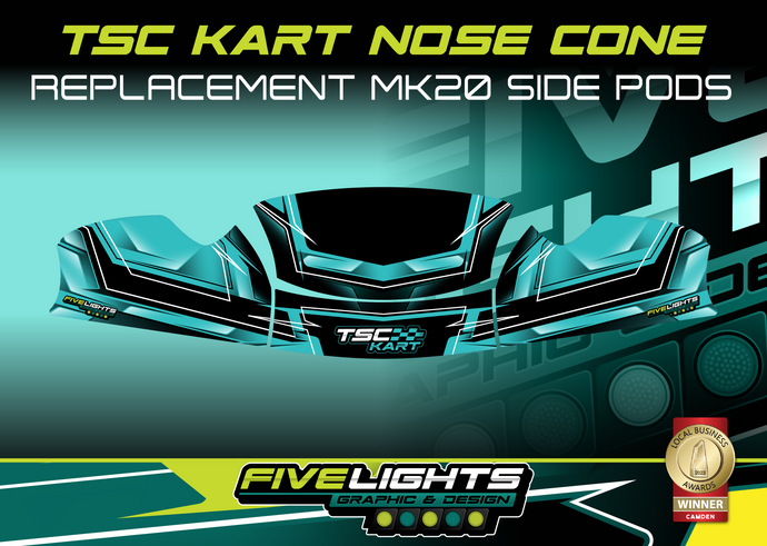 TSC KART AUSTRALIA - REPLACEMENT MK20 NOSE CONE STICKERS