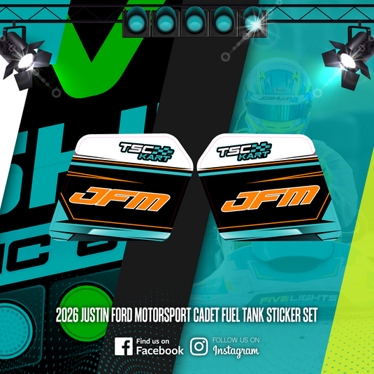 2026 JFM TSC CADET FUEL TANK STICKER SET