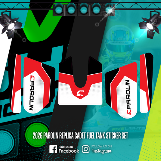 2026 PAROLIN CADET FUEL TANK STICKER SET