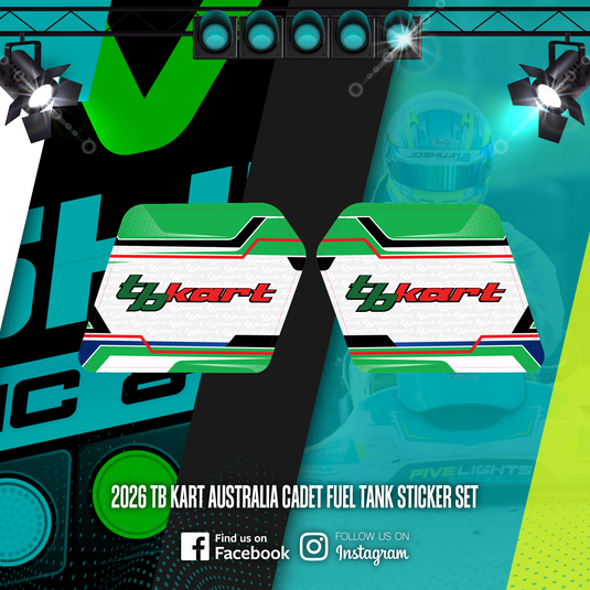 2026 TB KART CADET FUEL TANK STICKER SET