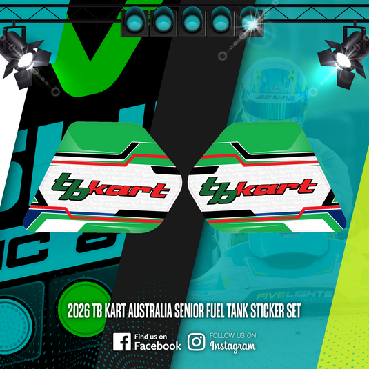 2026 TB KART SENIOR FUEL TANK STICKER SET